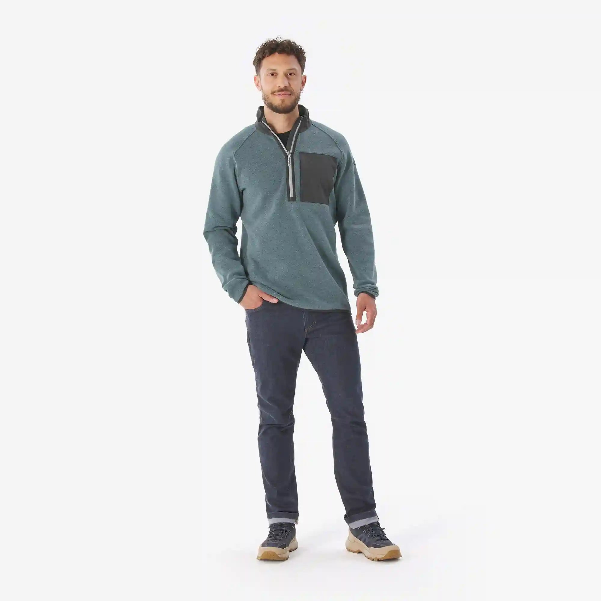 Quechua Men's NH500 Half-Zip Hiking Pullover