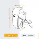 Forclaz Women's Travel 900 60 + 6 L Backpacking Pack