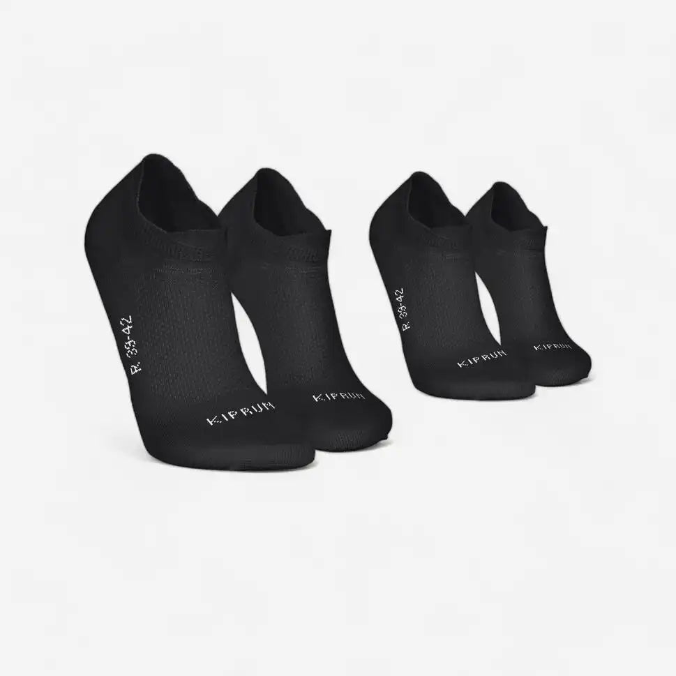 Kiprun Run 500 Thin No-Show Socks 2-Pack