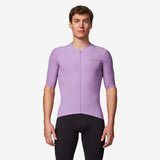 Unisex short-sleeved road cycling jersey for long distance, EDR ULTRA - Purple