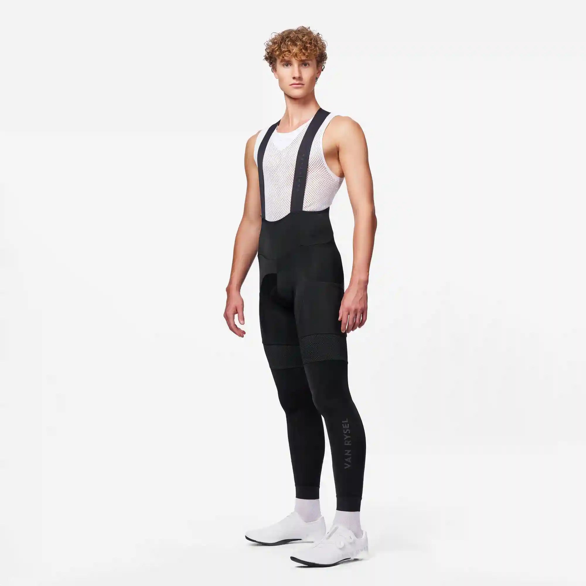 Van Rysel Men's Winter Road Cycling Tights Racer - Black