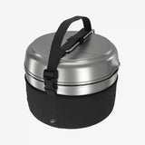 Quechua Stainless steel non-stick camping cookset 500 for 2 people - 15-piece