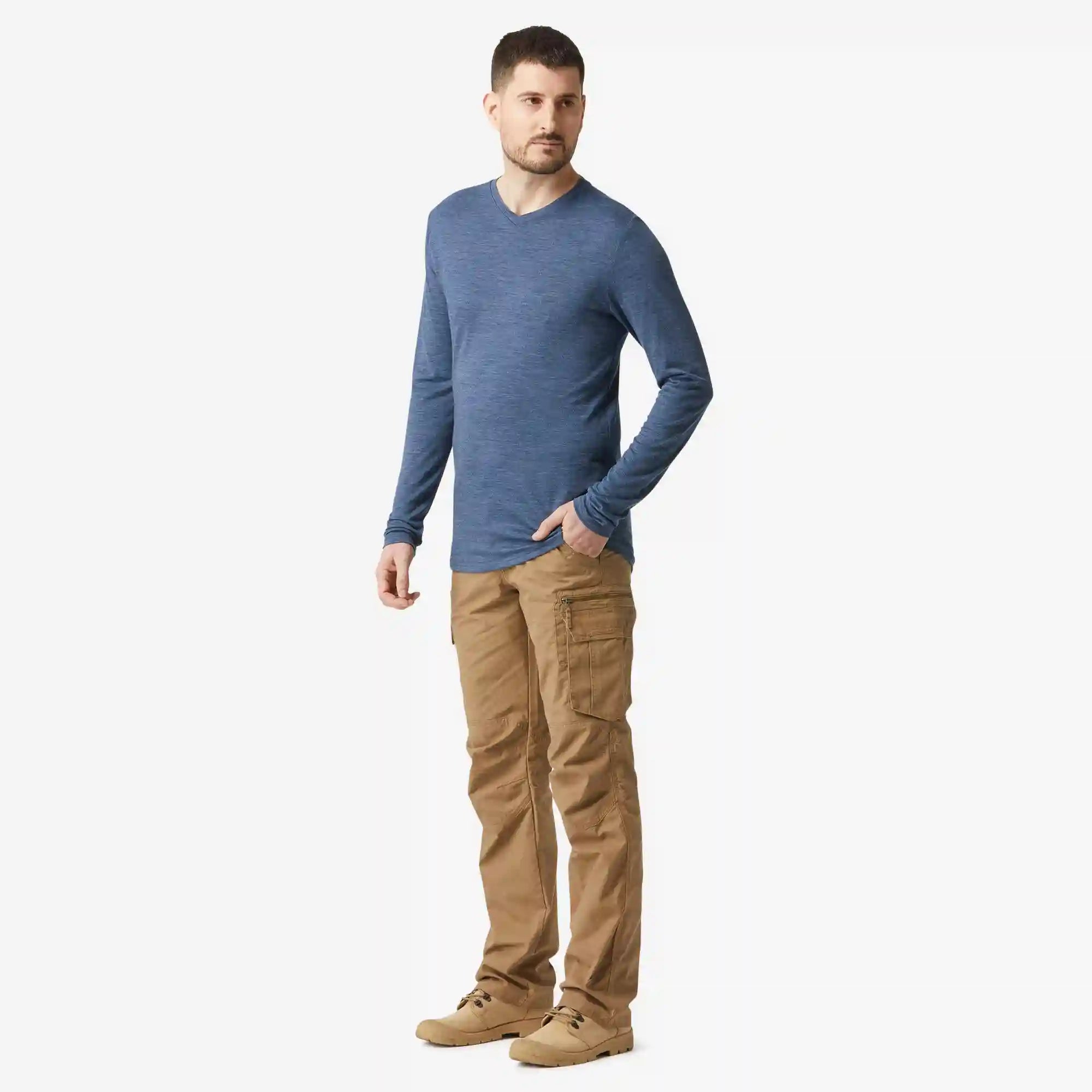 Simond Men's Travel 500 Merino Wool Long-sleeve Shirt