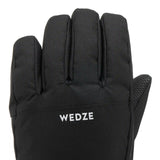 Wedze Kids' 100 Warm Waterproof Ski Gloves