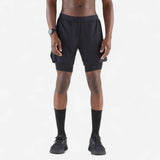 Kiprun Men's Run 500 2-in-1 Compression Running Shorts