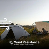 Quechua 2 Second Easy Fresh & Black Waterproof Pop Up Camping Tent - 2 Person